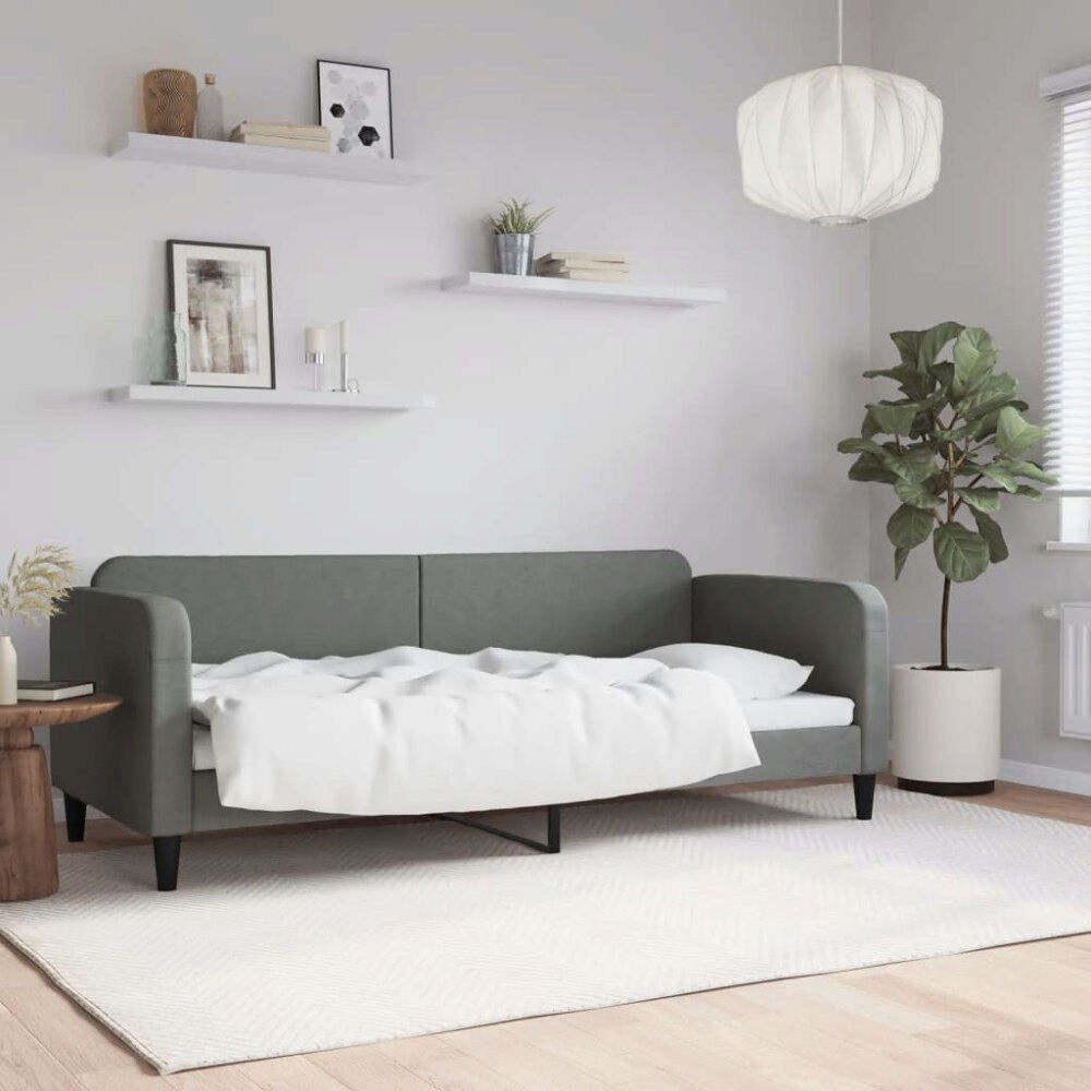 vidaXL Dagbädd mörkgrå 80x200 cm tyg