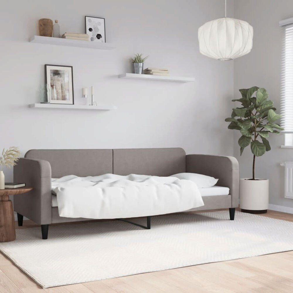 vidaXL Dagbädd taupe 80x200 cm tyg
