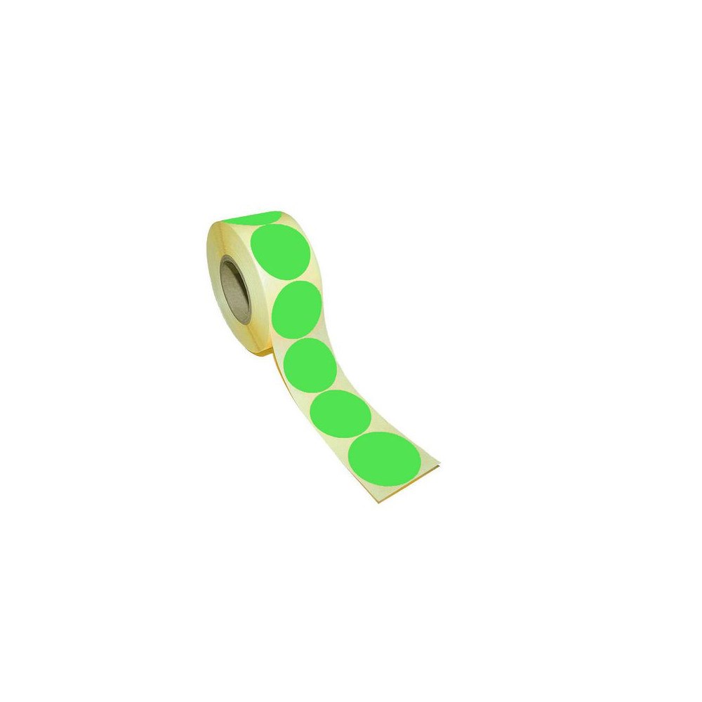 No Brand Etikett rund 40mm grön 500/fp