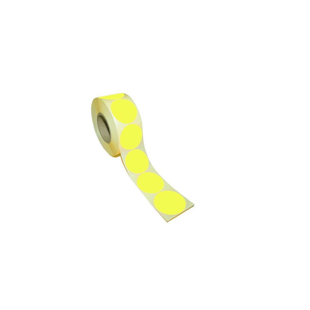 No Brand Etikett rund 40mm gul 500/fp