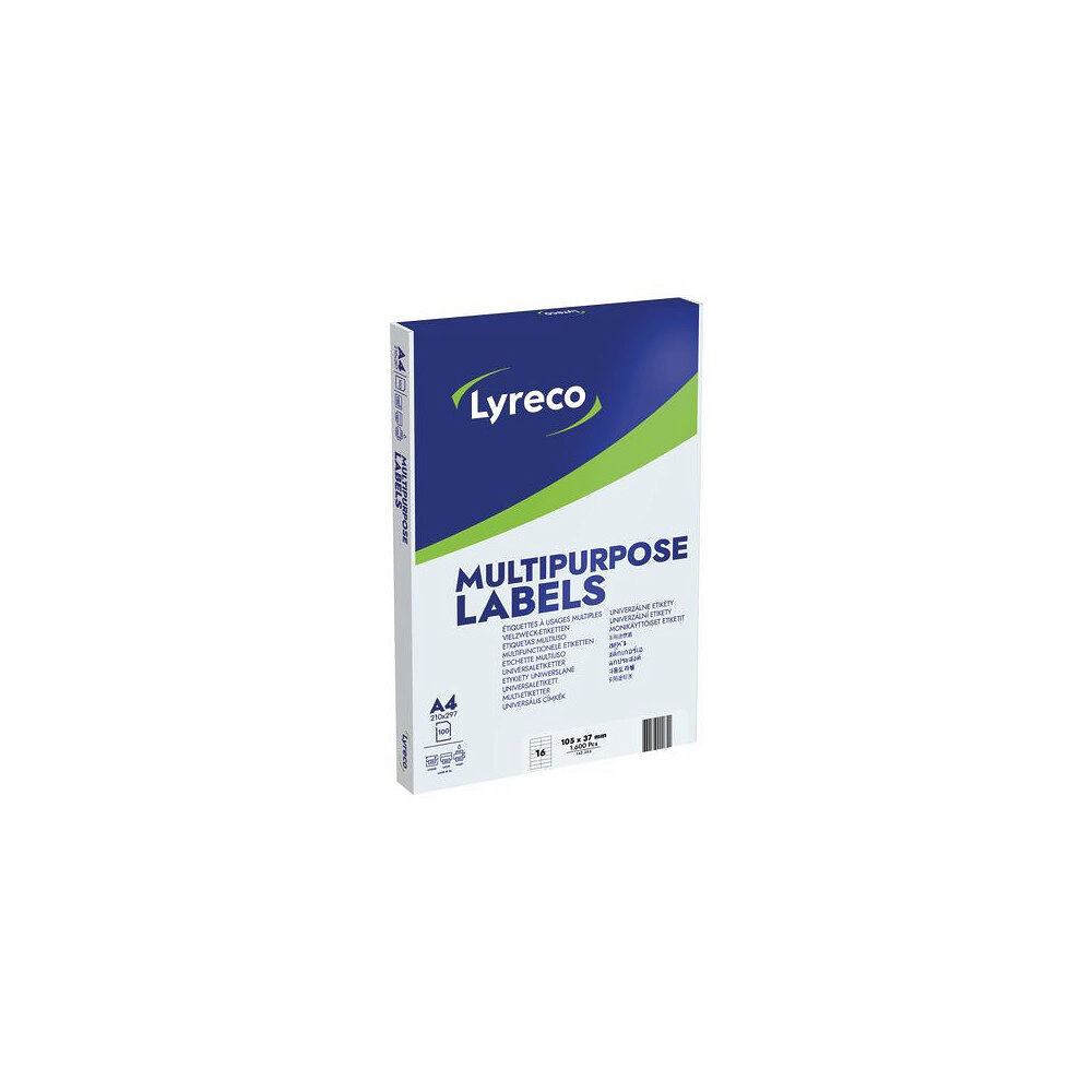 Lyreco Etikett LYRECO 105x37mm 1600/fp