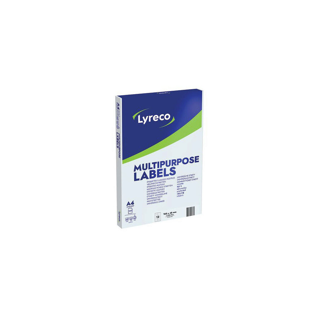 Lyreco Etikett LYRECO 105x48mm 1200/fp