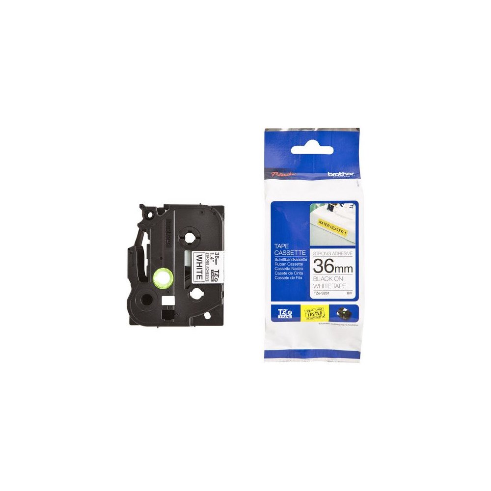 Brother Tape BROTHER TZES261 36mm svart/vit