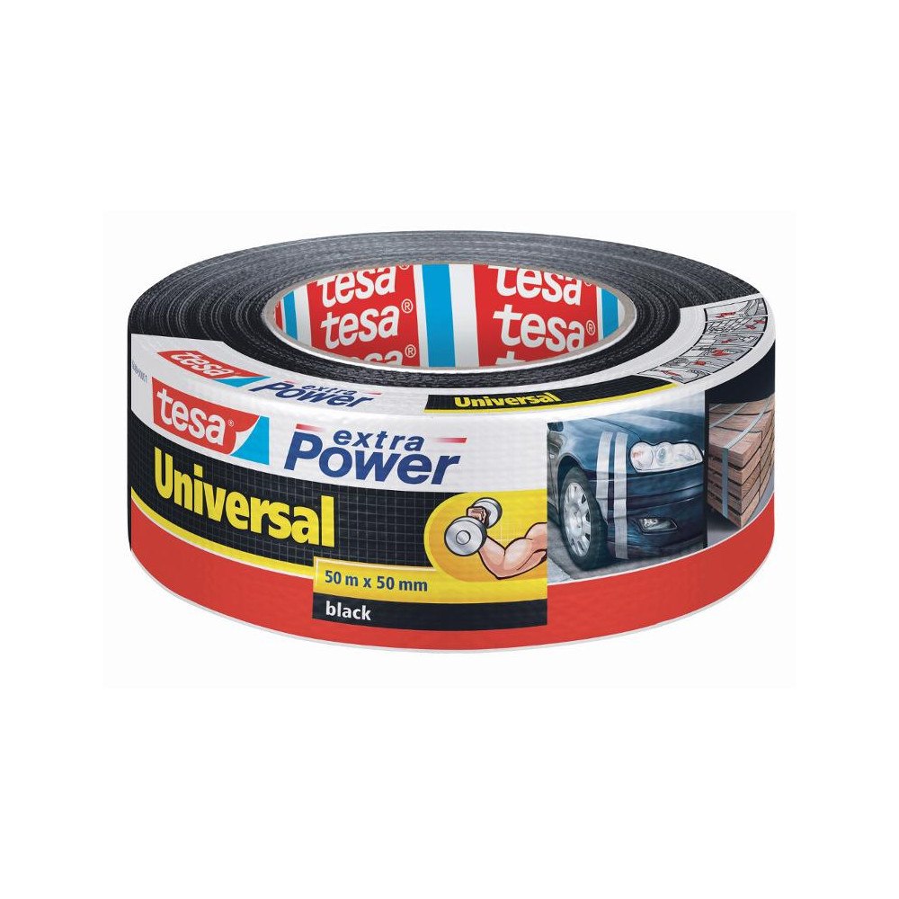 tesa Vävtejp TESA Extra Power 50mmx50m svart
