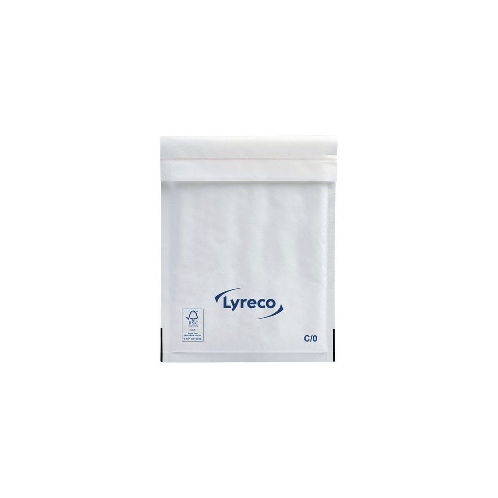 Lyreco Bubbelpåse LYRECO 150x210mm vit 100/fp