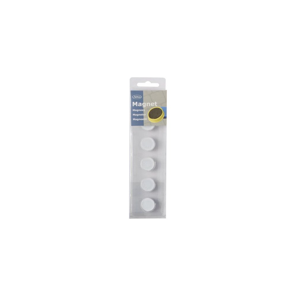 Actual Magnetknappar ACTUAL 20mm vit 6/fp
