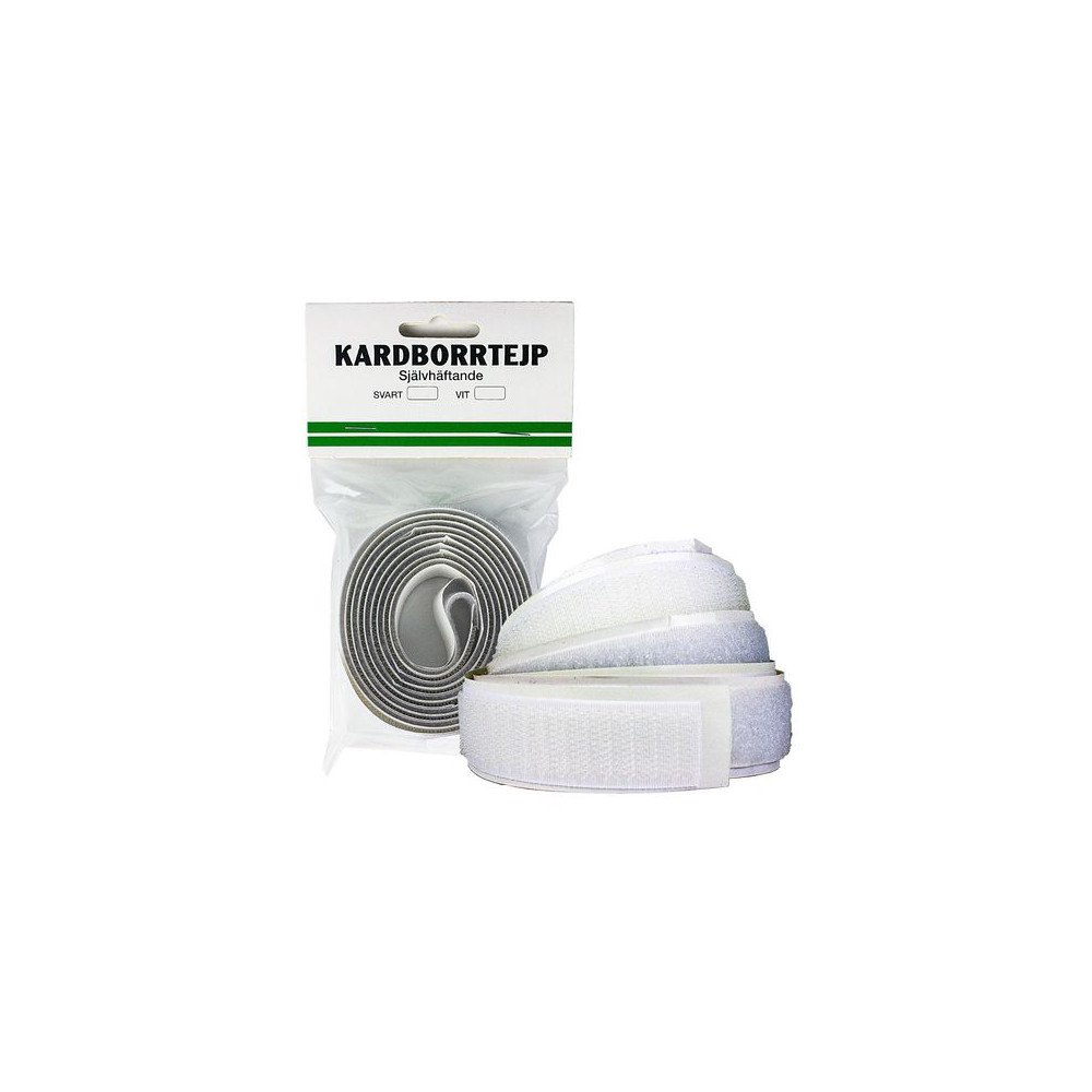 No Brand Kardborrtejp 20mmx1m vit