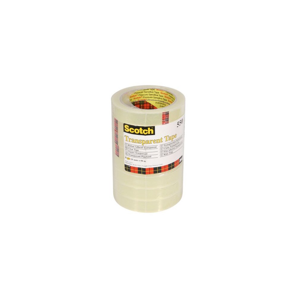 Scotch Kontorstejp SCOTCH 550 transp. 66mx19mm