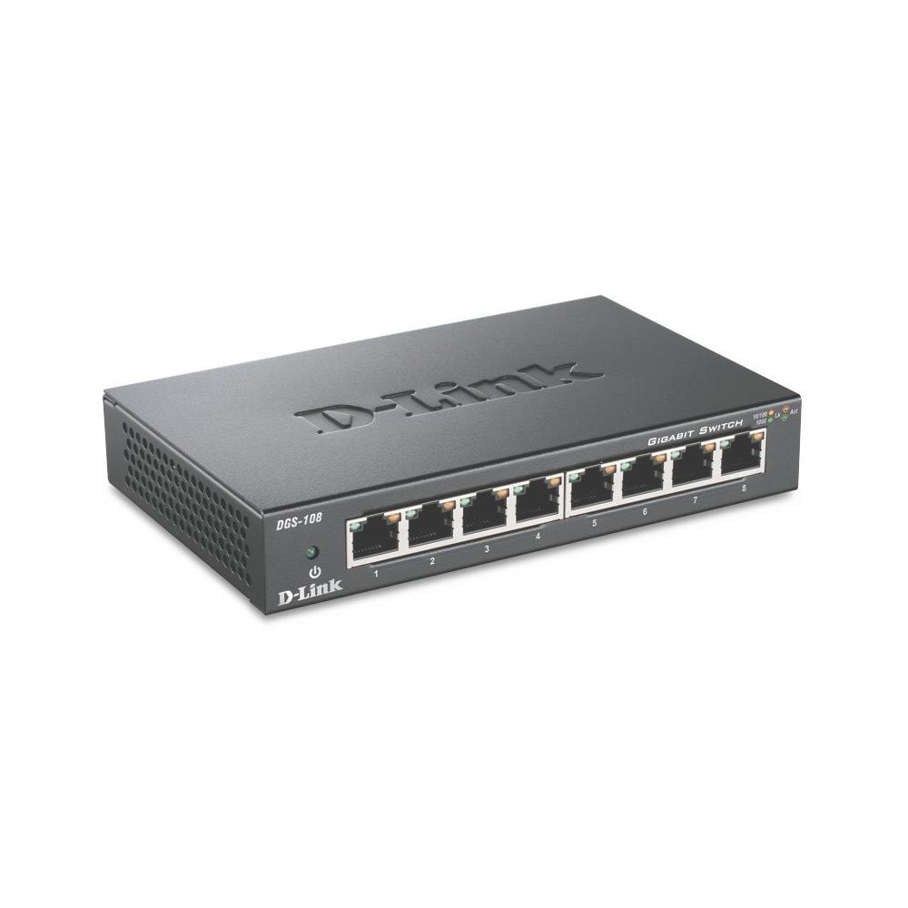 D-Link D-Link DGS-108 Svart