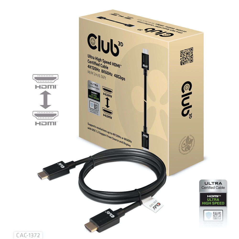 Club 3D Club 3D CAC-1372 - HDMI-kabel - 2 m