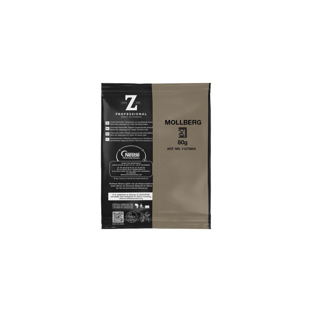 ZOEGAS Kaffe ZOÉGAS Mollbergs blandning 60x80g