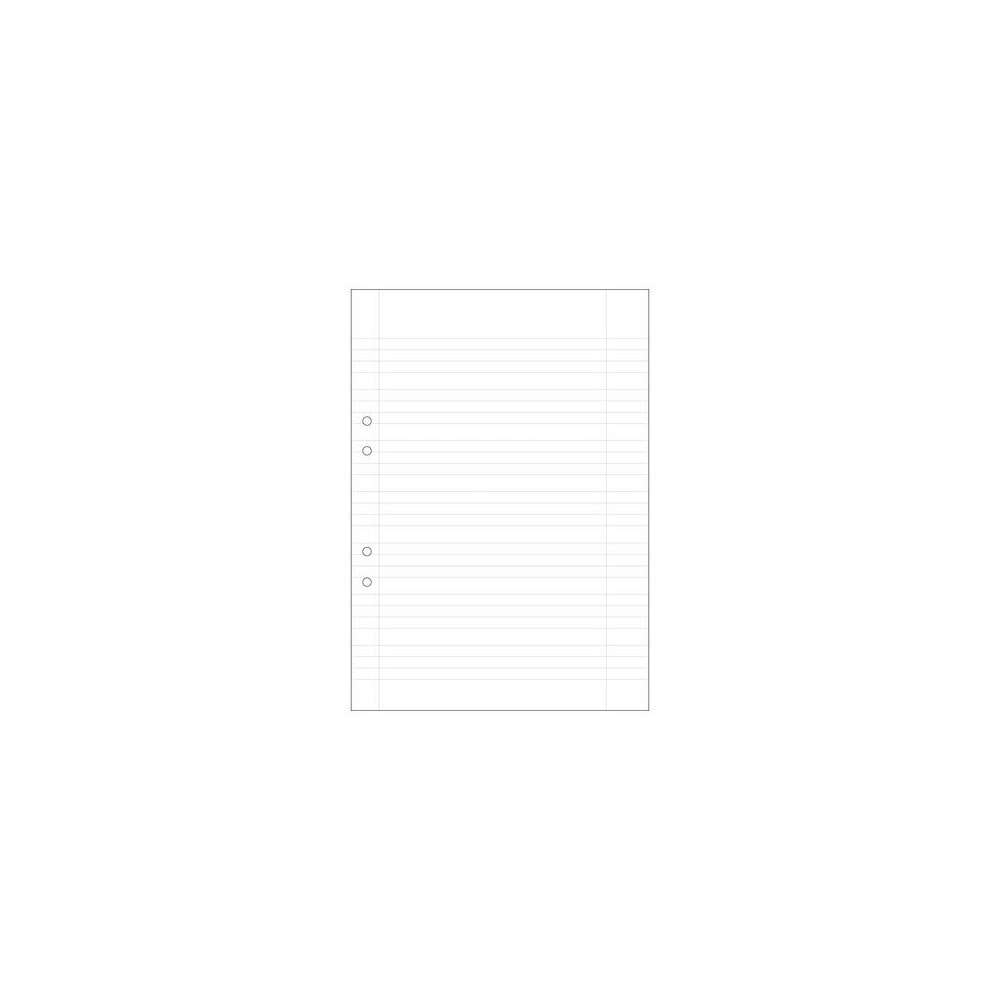 No Brand Lösblad A4 linj. 5+5+5+7mm hålat 500/fp