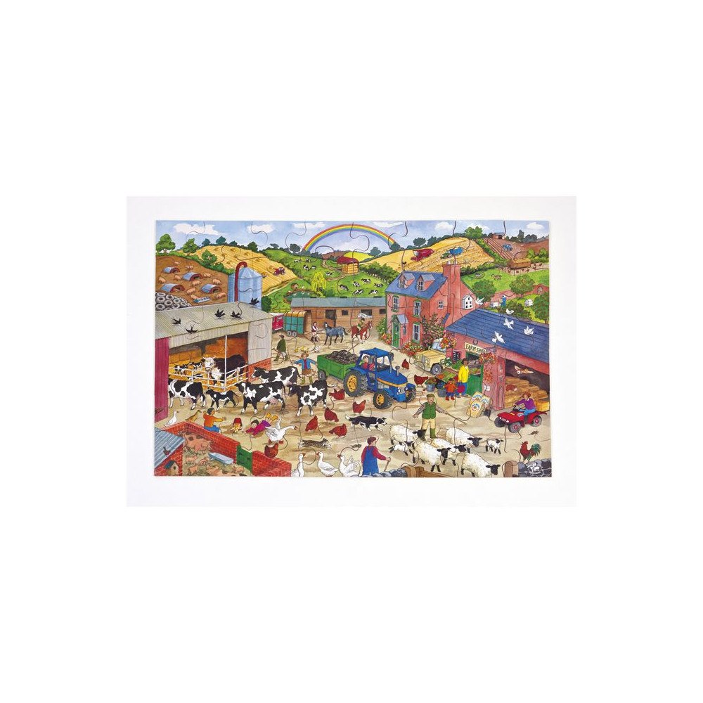 No Brand Golvpussel bondgård 60x40cm