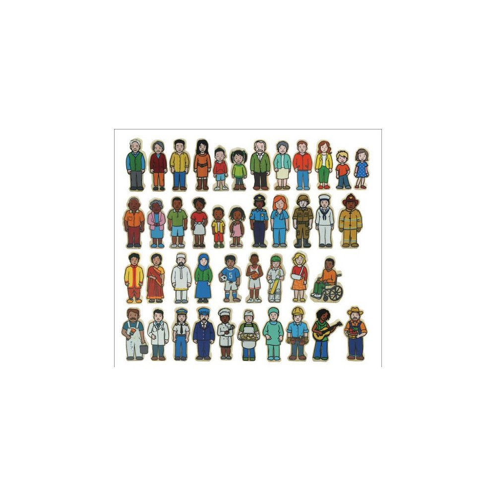 No Brand Människor i trä 42/fp