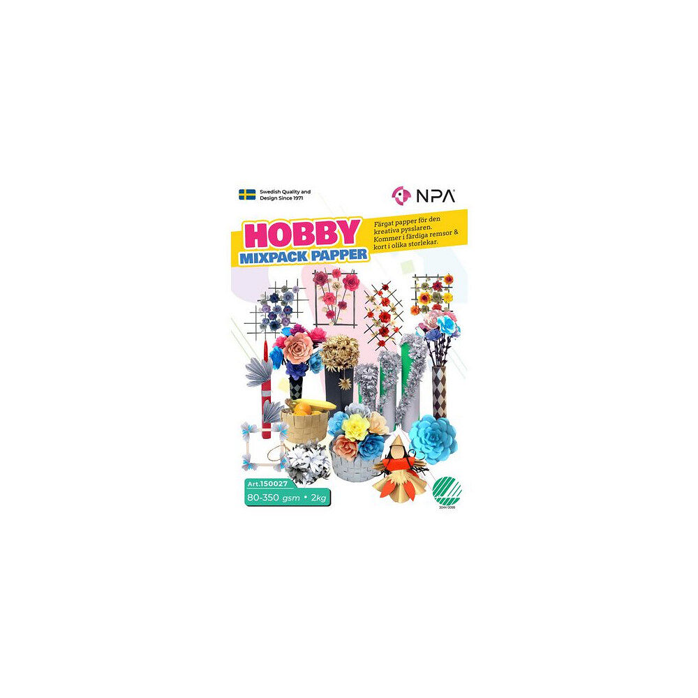 [NORDIC Brands] Hobby papper mix 80-350gr 2kg