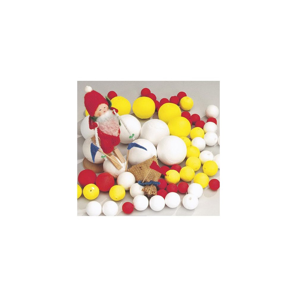 No Brand Papperskulor 50mm vit 25/fp