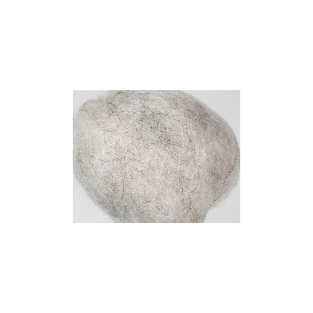 No Brand Kardad ofärgad ull 1kg ljusgrå