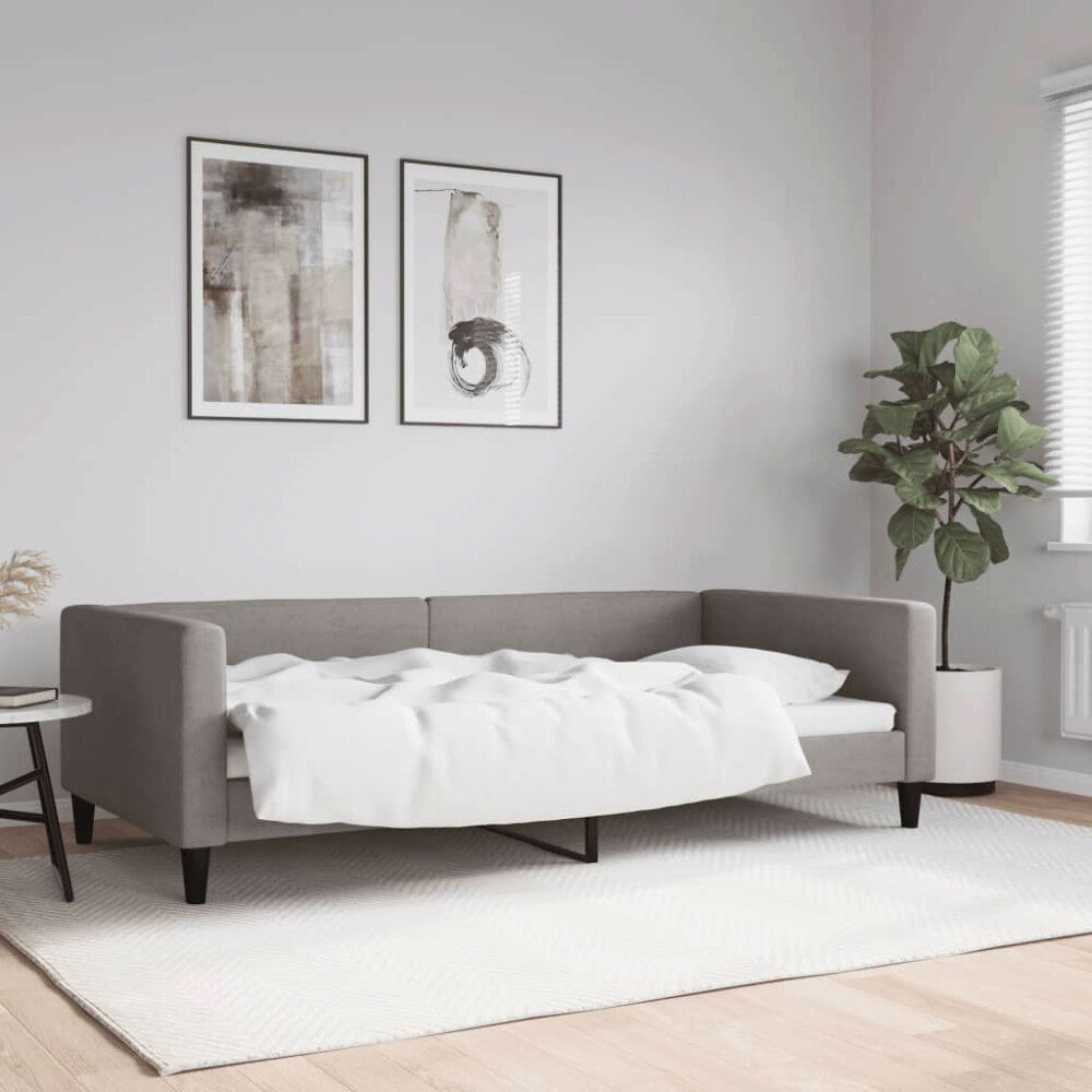 vidaXL Dagbädd taupe 100x200 cm tyg