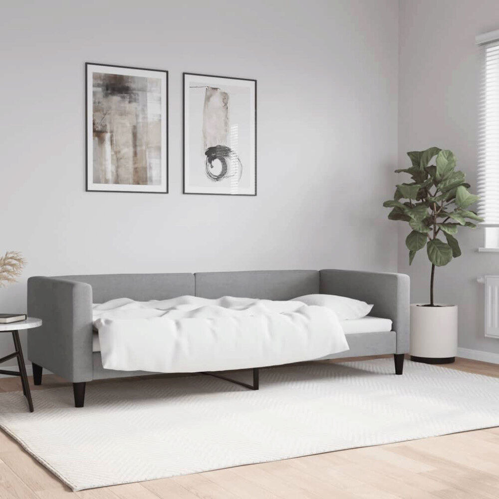 vidaXL Dagbädd ljusgrå 80x200 cm tyg