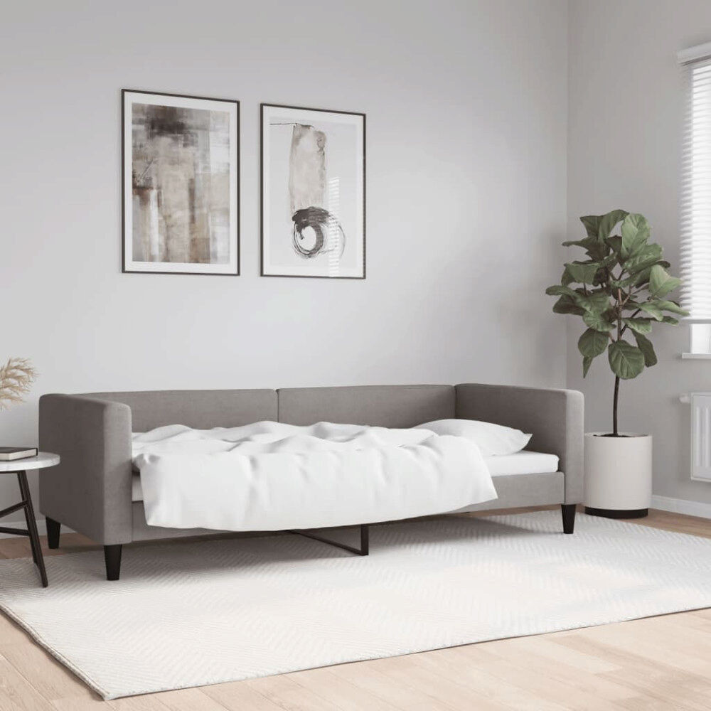 vidaXL Dagbädd taupe 80x200 cm tyg