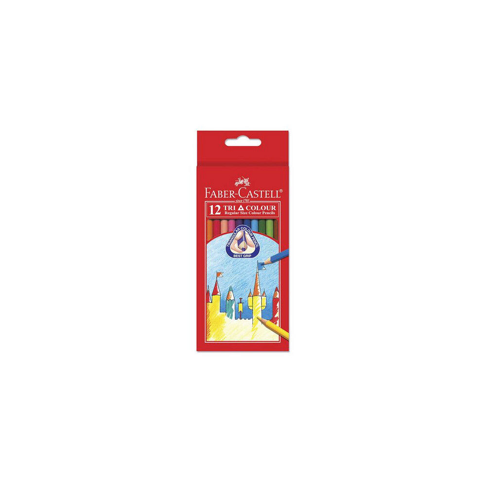 [NORDIC Brands] Färgpenna Tri Color Pencil Long 12x5/fp