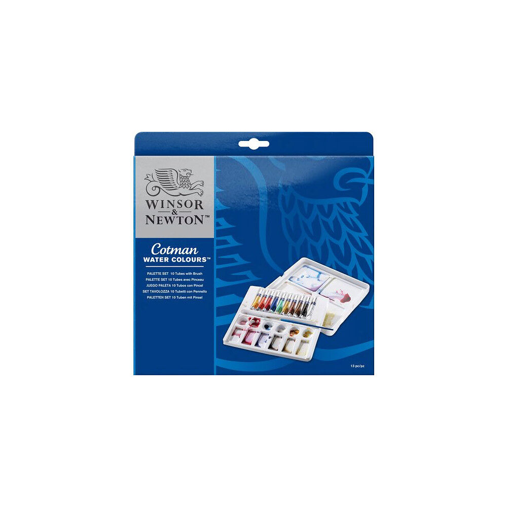 WINSOR & NEWTON Akvarellfärg set Cotman 10x8ml