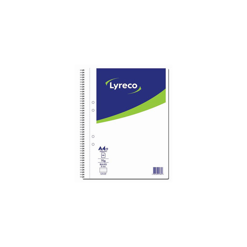 Lyreco Kollegieblock LYRECO A4 70g 80bl linj