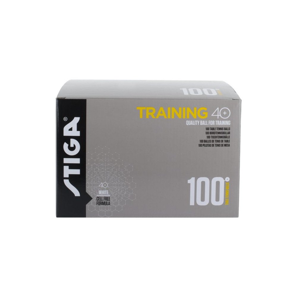Stiga Bordtennisboll STIGA Training vit 100/fp