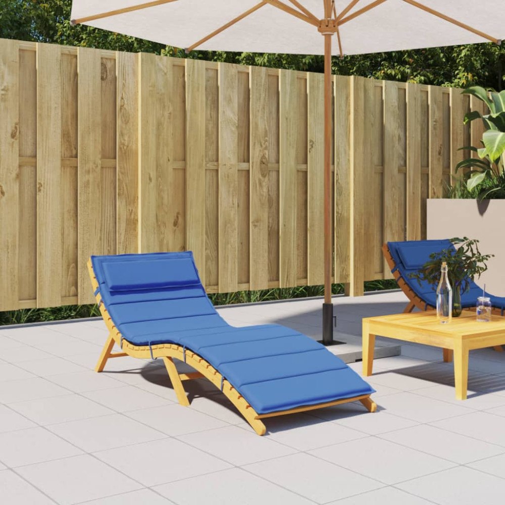 vidaXL Dyna till solsäng kungsblå 180x60x4 cm oxfordtyg