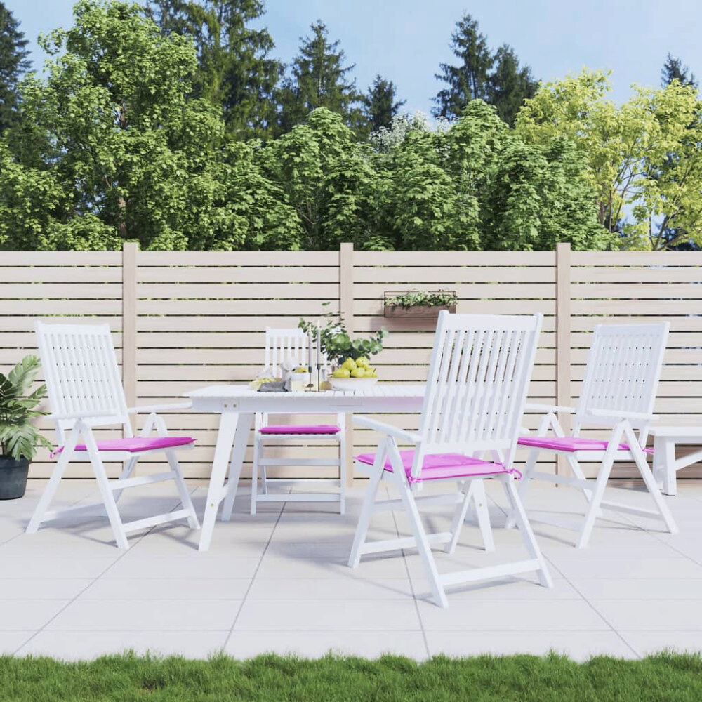 vidaXL Stolsdynor 4 st rosa 50x50x4 cm tyg