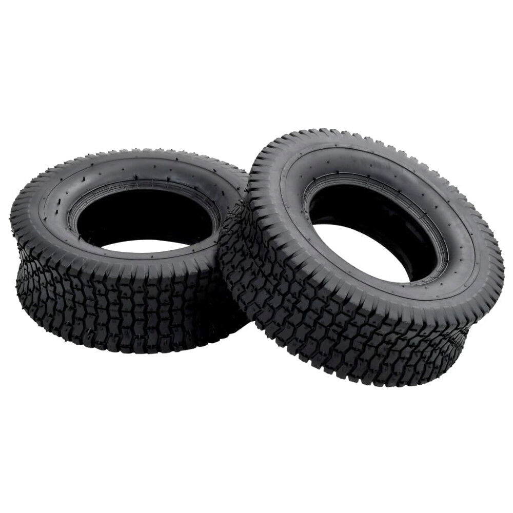 vidaXL Däck till skottkärra 2 st 13x5.00-6 4PR gummi