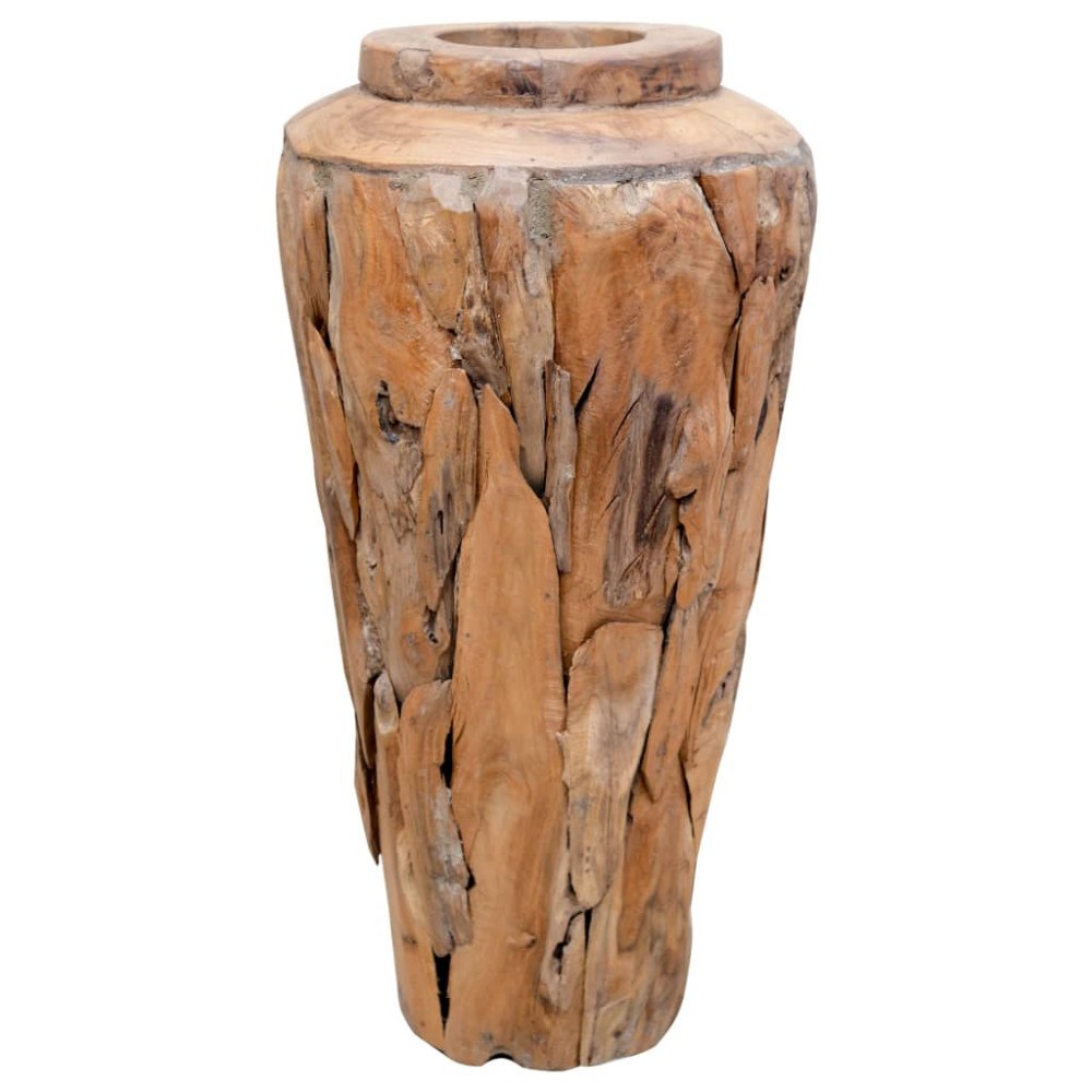 vidaXL Dekorativ vas 40x60 cm massiv teak