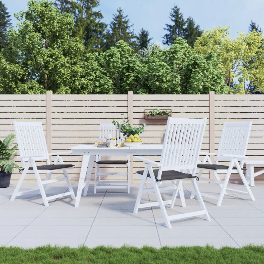 vidaXL Stolsdynor 4 st antracit 50x50x4 cm oxfordtyg