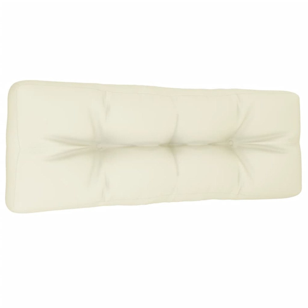 vidaXL Palldyna gräddvit 120x40x12 cm tyg