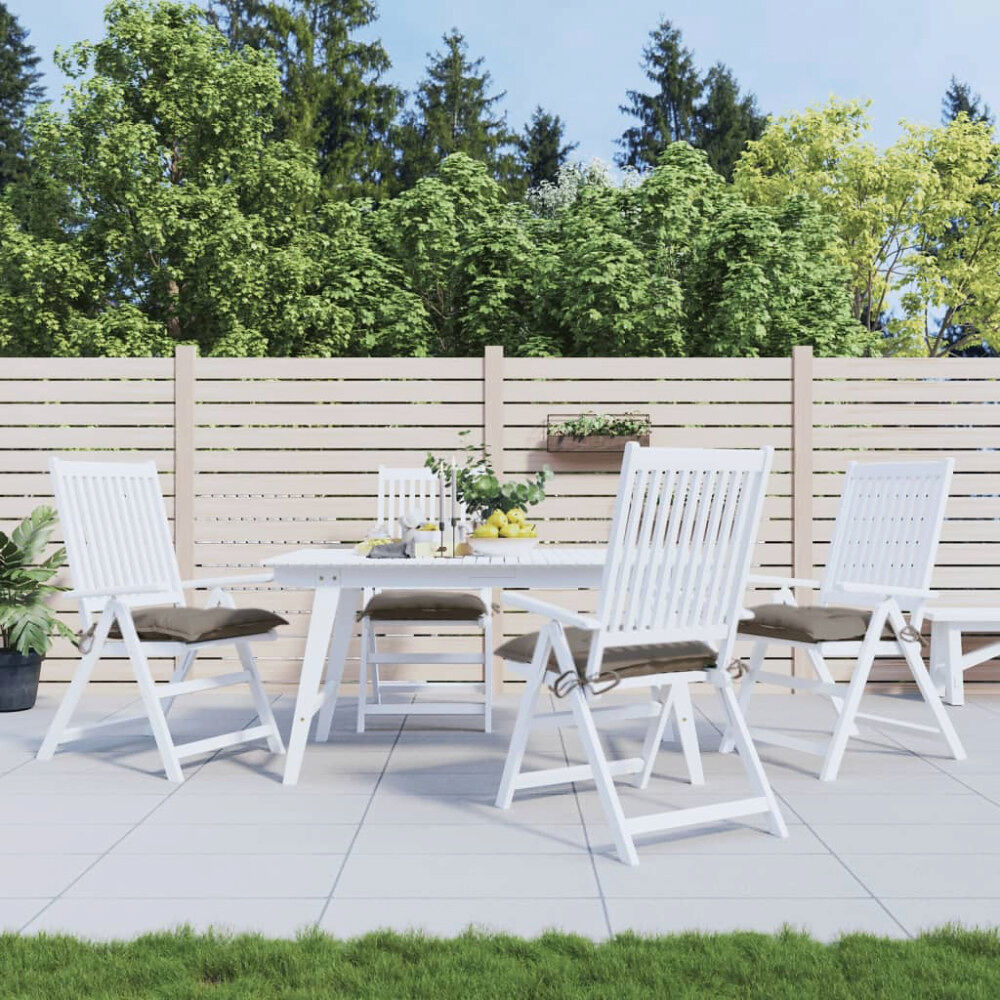 vidaXL Stolsdynor 4 st taupe 50x50x7 cm oxfordtyg