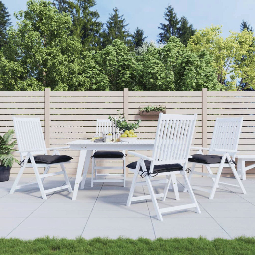 vidaXL Stolsdynor 4 st antracit 40x40x7 cm oxfordtyg