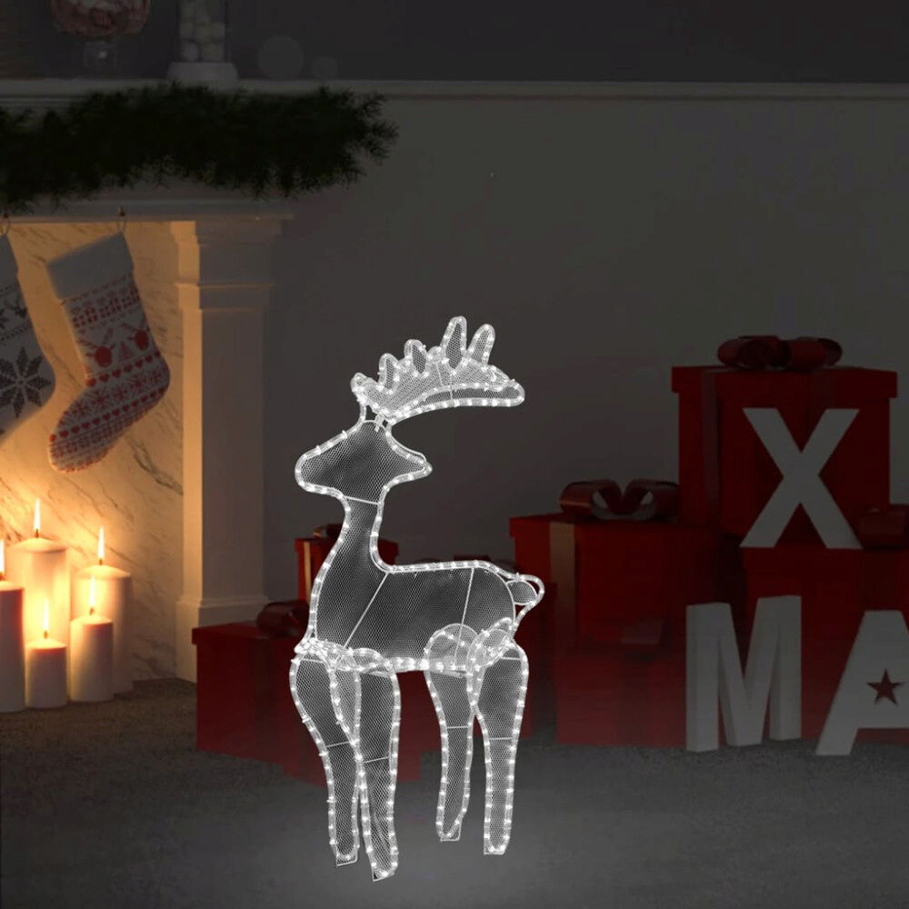 vidaXL Juldekoration ren mesh 306 LED 60x24x89cm