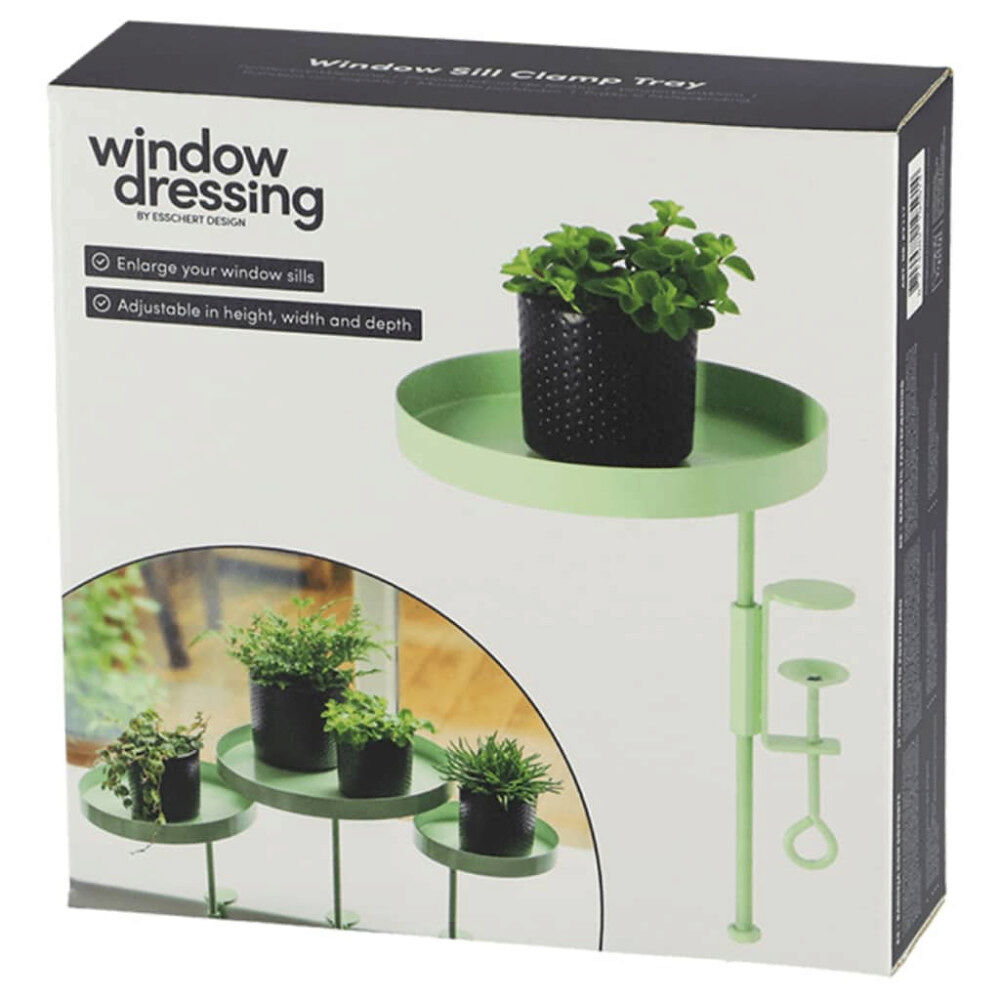 Esschert Design Esschert Design Växtbricka med klämma rund grön M
