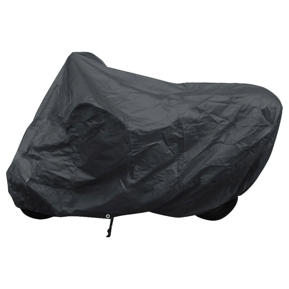vidaXL Motorcykelöverdrag grå polyester