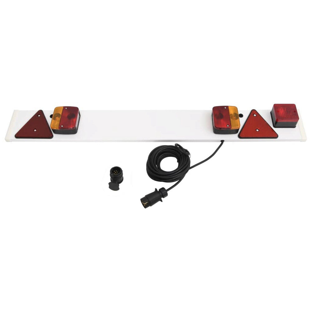 vidaXL Släpvagnsbelysning röd 115x7x14 cm 12V klassisk glödlampa