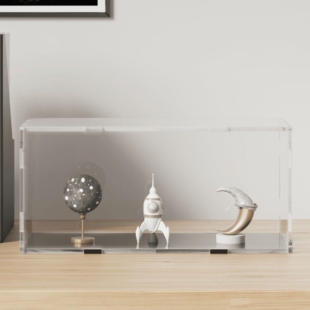vidaXL Akryllåda transparent 30x15x14 cm