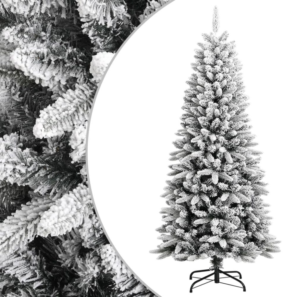 vidaXL Plastgran med snö 150 cm PVC&PE