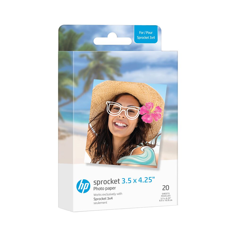 HP HP Sprocket Zink paper 3,5x4,25 20-pack