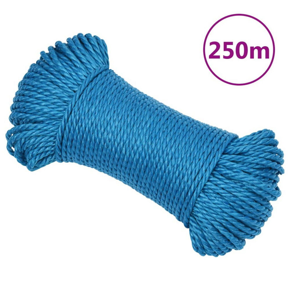 vidaXL Rep blå 8 mm 250 m polypropylen