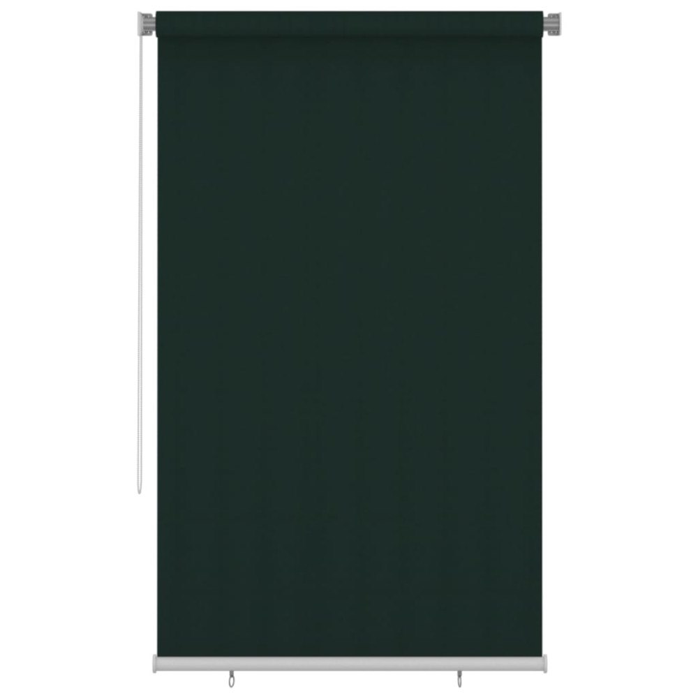 vidaXL Rullgardin utomhus 145 (B) x 230 (H) cm mörkgrön HDPE