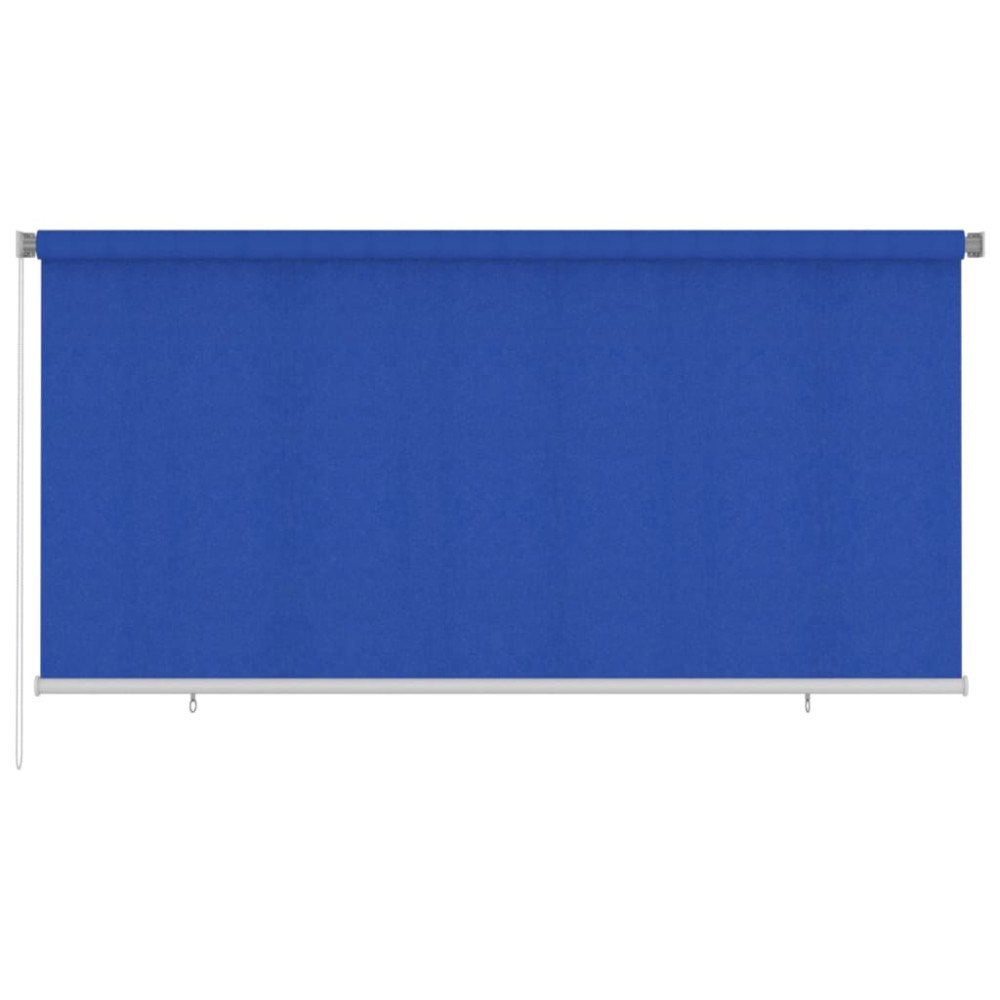 vidaXL Rullgardin utomhus 305 (B) x 140 (H) cm blå HDPE