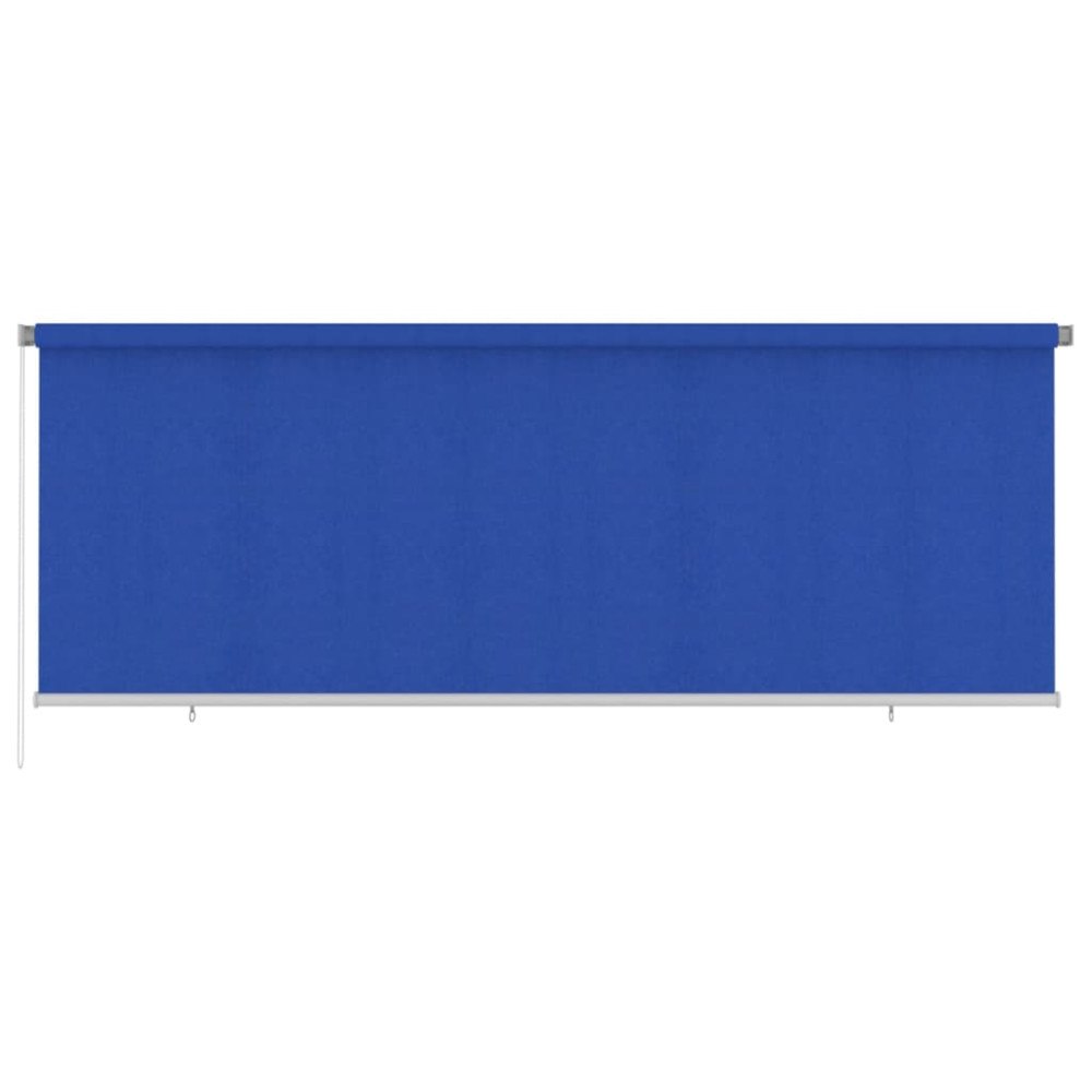 vidaXL Rullgardin utomhus 405 (B) x 140 (H) cm blå HDPE