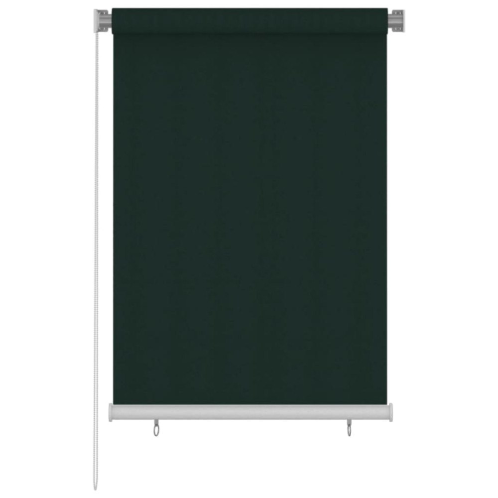 vidaXL Rullgardin utomhus 105 (B) x 140 (H) cm mörkgrön HDPE