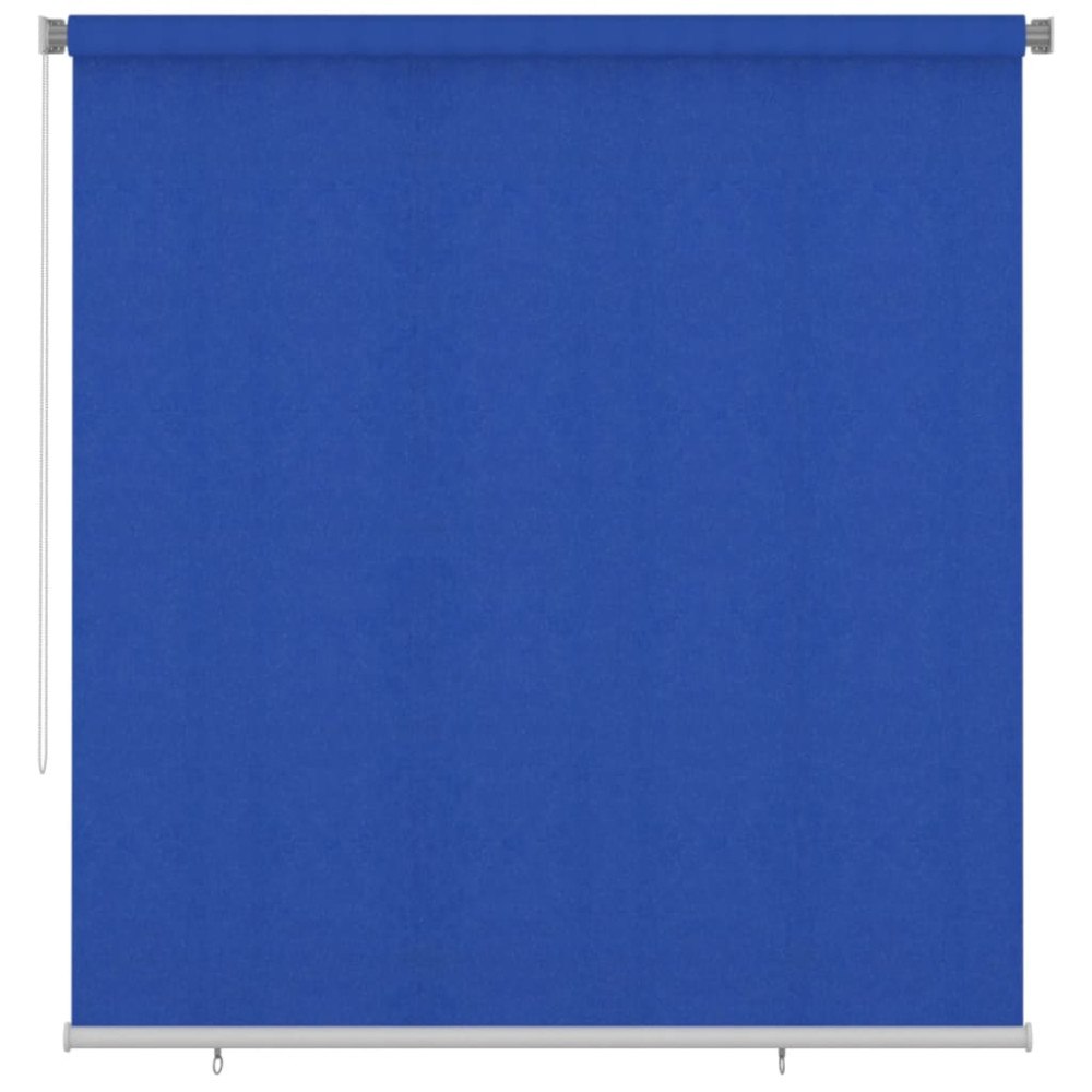vidaXL Rullgardin utomhus 225 (B) x 230 (H) cm blå HDPE