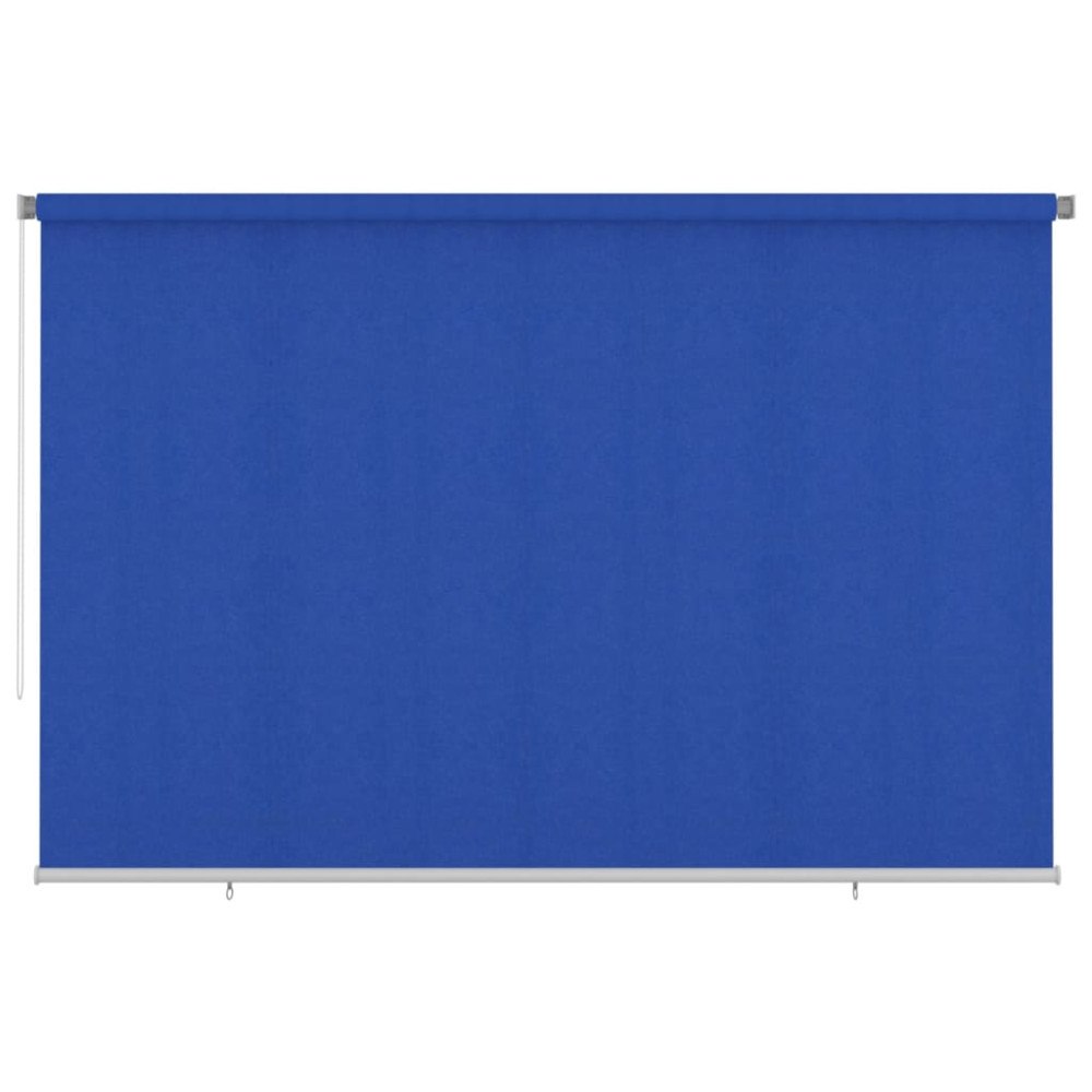vidaXL Rullgardin utomhus 355 (B) x 230 (H) cm blå HDPE